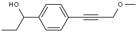 α-Ethyl-4-(3-methoxy-1-propyn-1-yl)benzenemethanol Structure