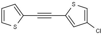 4-Chloro-2-[2-(2-thienyl)ethynyl]thiophene Structure