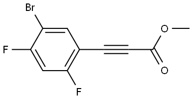 Methyl 3-(5-bromo-2,4-difluorophenyl)-2-propynoate Structure