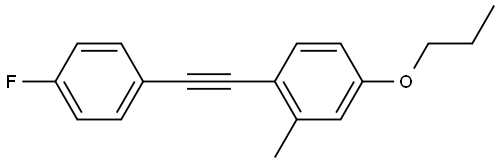 1-[2-(4-Fluorophenyl)ethynyl]-2-methyl-4-propoxybenzene Structure