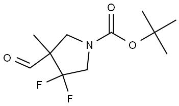 tert-butyl 3,3-difluoro-4-formyl-4-methylpyrrolidine-1-carboxylate Structure