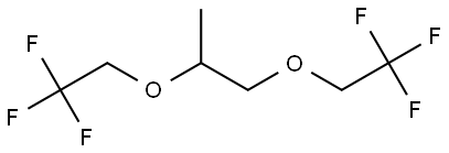 Propane, 1,2-bis(2,2,2-trifluoroethoxy)- Structure