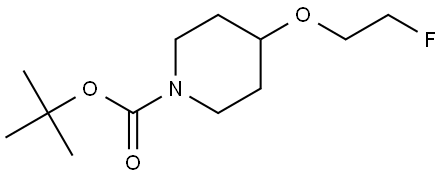 tert-butyl 4-(2-fluoroethoxy)piperidine-1-carboxylate Structure