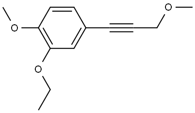 2-Ethoxy-1-methoxy-4-(3-methoxy-1-propyn-1-yl)benzene Structure