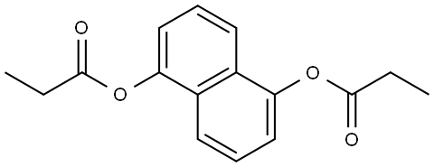 1,5-Naphthalenediol, 1,5-dipropanoate Structure