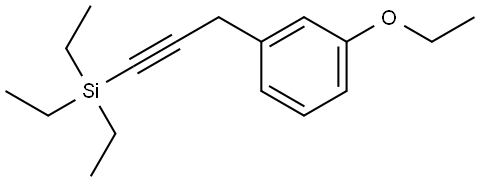 1-Ethoxy-3-[3-(triethylsilyl)-2-propyn-1-yl]benzene Structure