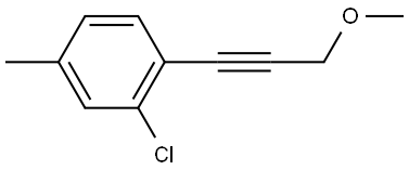 2-Chloro-1-(3-methoxy-1-propyn-1-yl)-4-methylbenzene Structure