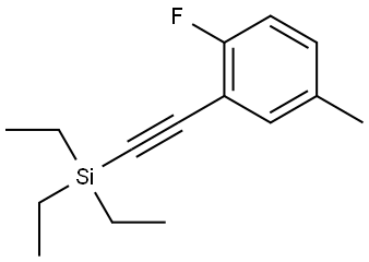 1-Fluoro-4-methyl-2-[2-(triethylsilyl)ethynyl]benzene Structure