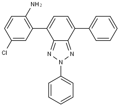 4-chloro-2-(2,7-diphenyl-2H-benzo[d][1,2,3]triazol-4-yl)aniline Structure