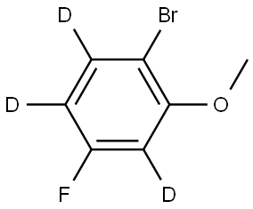 1-bromo-4-fluoro-2-methoxybenzene-3,5,6-d3 Structure