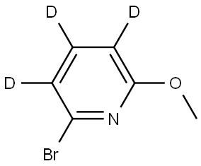 2-bromo-6-methoxypyridine-3,4,5-d3 Structure