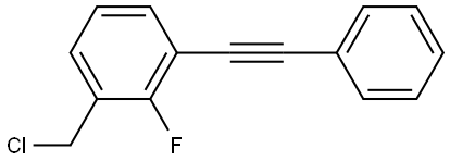 1-(chloromethyl)-2-fluoro-3-(phenylethynyl)benzene Structure