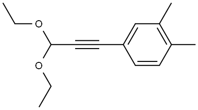 4-(3,3-Diethoxy-1-propyn-1-yl)-1,2-dimethylbenzene Structure