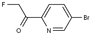 1-(5-bromopyridin-2-yl)-2-fluoroethanone Structure