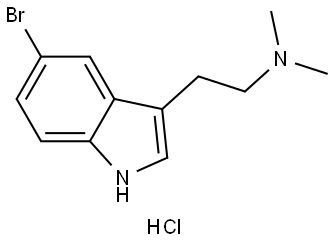 1H-Indole-3-ethanamine, 5-bromo-N,N-dimethyl-, hydrochloride Structure