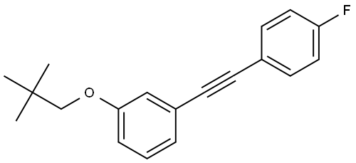 1-(2,2-Dimethylpropoxy)-3-[2-(4-fluorophenyl)ethynyl]benzene Structure