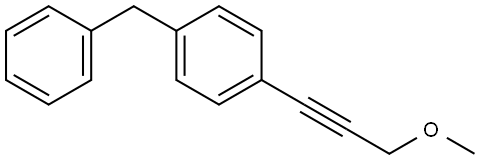 1-(3-Methoxy-1-propyn-1-yl)-4-(phenylmethyl)benzene Structure