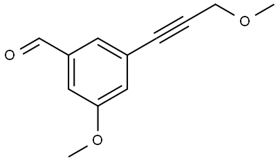 3-Methoxy-5-(3-methoxy-1-propyn-1-yl)benzaldehyde Structure