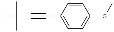 1-(3,3-Dimethyl-1-butyn-1-yl)-4-(methylthio)benzene Structure