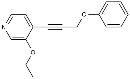 3-Ethoxy-4-(3-phenoxy-1-propyn-1-yl)pyridine Structure