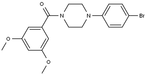 4-(4-Bromophenyl)-1-piperazinyl](3,5-dimethoxyphenyl)methanone Structure