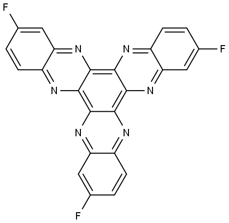 2,8,14-trifluorodiquinoxalino[2,3-a:2',3'-c]phenazine Structure