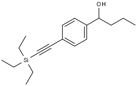 α-Propyl-4-[2-(triethylsilyl)ethynyl]benzenemethanol 구조식 이미지