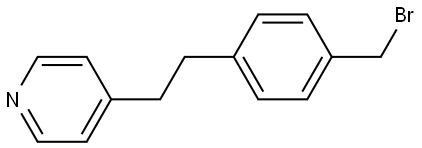 Pyridine, 4-[2-[4-(bromomethyl)phenyl]ethyl]- Structure