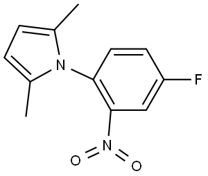 1-(4-fluoro-2-nitrophenyl)-2,5-dimethyl-1H-pyrrole Structure