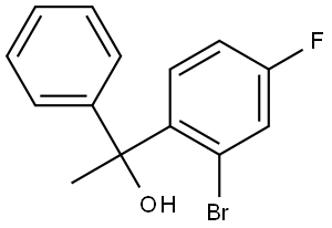 2-Bromo-4-fluoro-α-methyl-α-phenylbenzenemethanol Structure