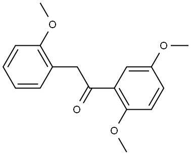 1-(2,5-Dimethoxyphenyl)-2-(2-methoxyphenyl)ethan-1-one Structure