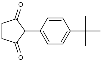 2-(4-tert-Butylphenyl)-1,3-cyclopentanedione Structure