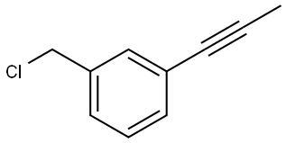 1-(chloromethyl)-3-(prop-1-yn-1-yl)benzene Structure