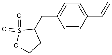 3-[(4-ethenylphenyl)methyl]- 1,2-Oxathiolane-2,2-dioxide Structure