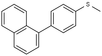 methyl(4-(naphthalen-1-yl)phenyl)sulfane 구조식 이미지