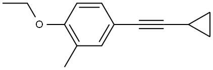 4-(2-Cyclopropylethynyl)-1-ethoxy-2-methylbenzene Structure