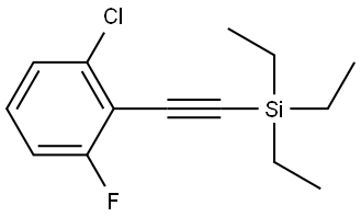 1-Chloro-3-fluoro-2-[2-(triethylsilyl)ethynyl]benzene Structure