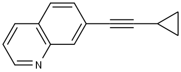 7-(2-Cyclopropylethynyl)quinoline Structure