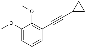 1-(2-Cyclopropylethynyl)-2,3-dimethoxybenzene Structure