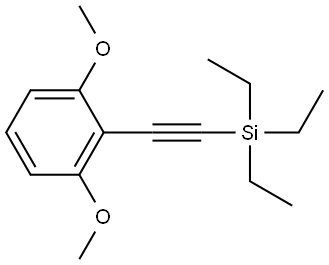 1,3-Dimethoxy-2-[2-(triethylsilyl)ethynyl]benzene Structure