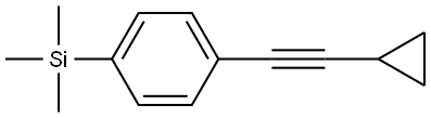 1-(2-Cyclopropylethynyl)-4-(trimethylsilyl)benzene Structure