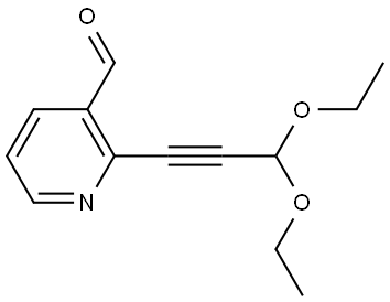 2-(3,3-Diethoxy-1-propyn-1-yl)-3-pyridinecarboxaldehyde Structure