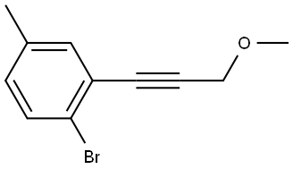 1-Bromo-2-(3-methoxy-1-propyn-1-yl)-4-methylbenzene Structure