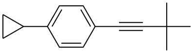 1-Cyclopropyl-4-(3,3-dimethyl-1-butyn-1-yl)benzene Structure