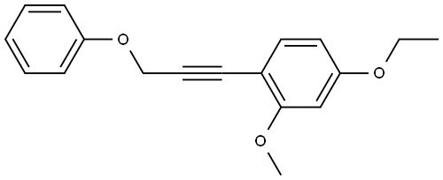 4-Ethoxy-2-methoxy-1-(3-phenoxy-1-propyn-1-yl)benzene Structure