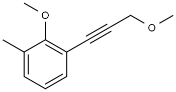 2-Methoxy-1-(3-methoxy-1-propyn-1-yl)-3-methylbenzene Structure