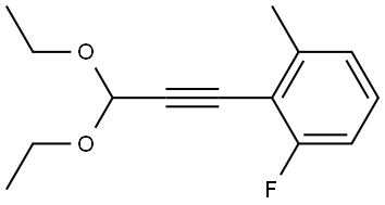 2-(3,3-Diethoxy-1-propyn-1-yl)-1-fluoro-3-methylbenzene Structure