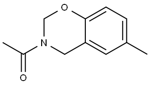 1-(6-methyl-2H-benzo[e][1,3]oxazin-3(4H)-yl)ethanone Structure