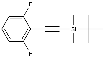 2-[2-[(1,1-Dimethylethyl)dimethylsilyl]ethynyl]-1,3-difluorobenzene Structure