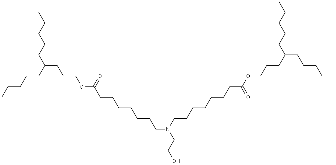 bis(4-pentylnonyl) 8,8'-((2-hydroxyethyl)azanediyl)dioctanoate Structure